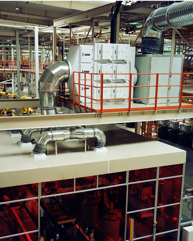 机器人焊房烟尘