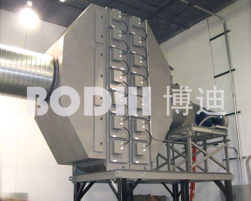 手机外壳加工企业静电式油雾收集净化工程案例 手机外壳加工企业静电式油雾收集净化工程案例